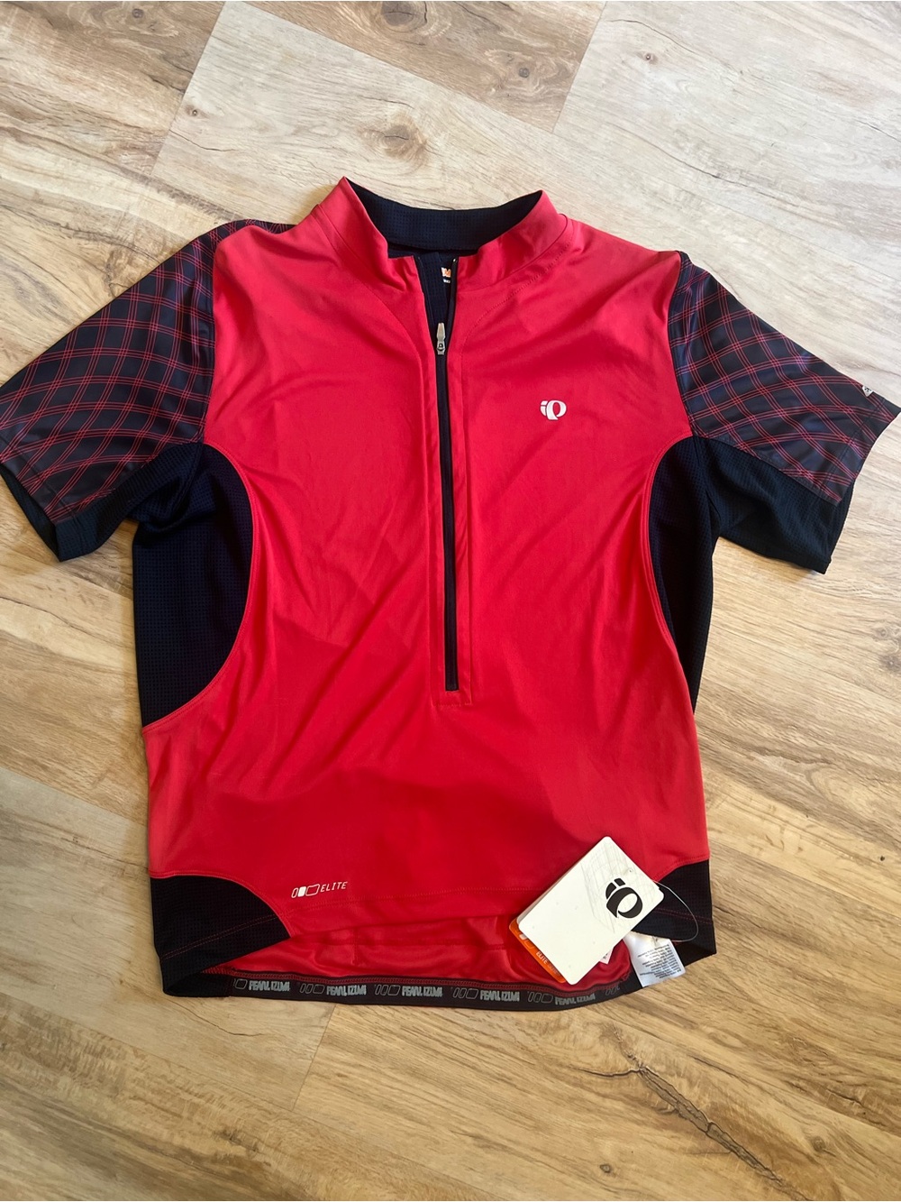 Pearl Izumi Elite 3/4 Zip Jersey Cycling Shirt Men’s Size XL Red Black